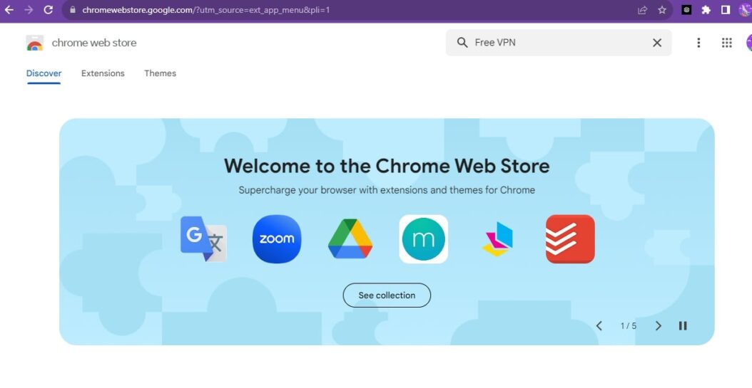 Chrome webstore free vpn