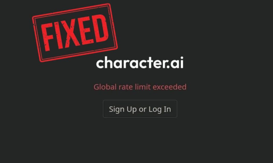 Global Rate Limit Exceeded on Character AI Fixed