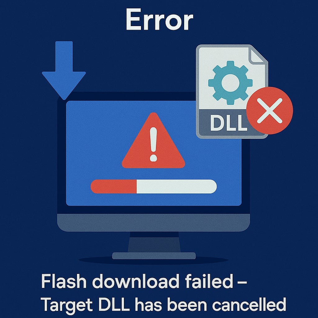 Error Flash Download Failed – Target DLL Has Been Cancelled