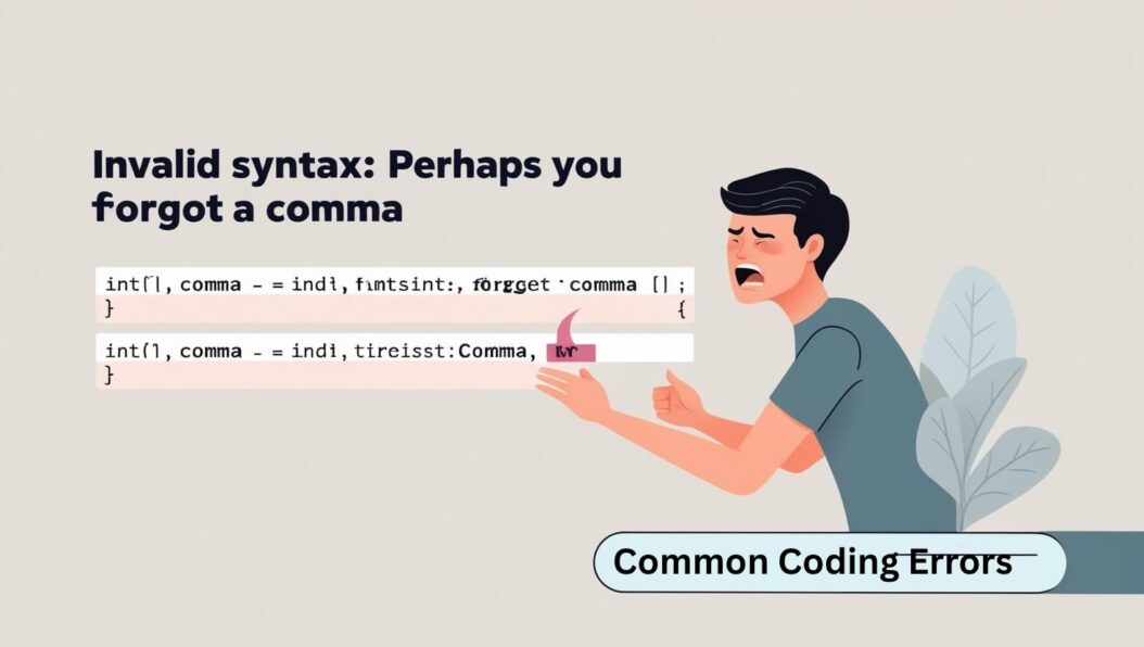 Invalid Syntax perhaps you forget a comma