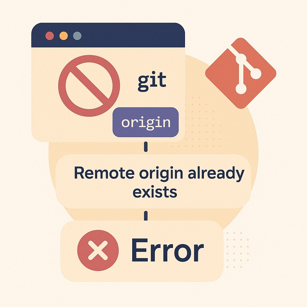 Solving the Error Remote Origin Already Exists in Git