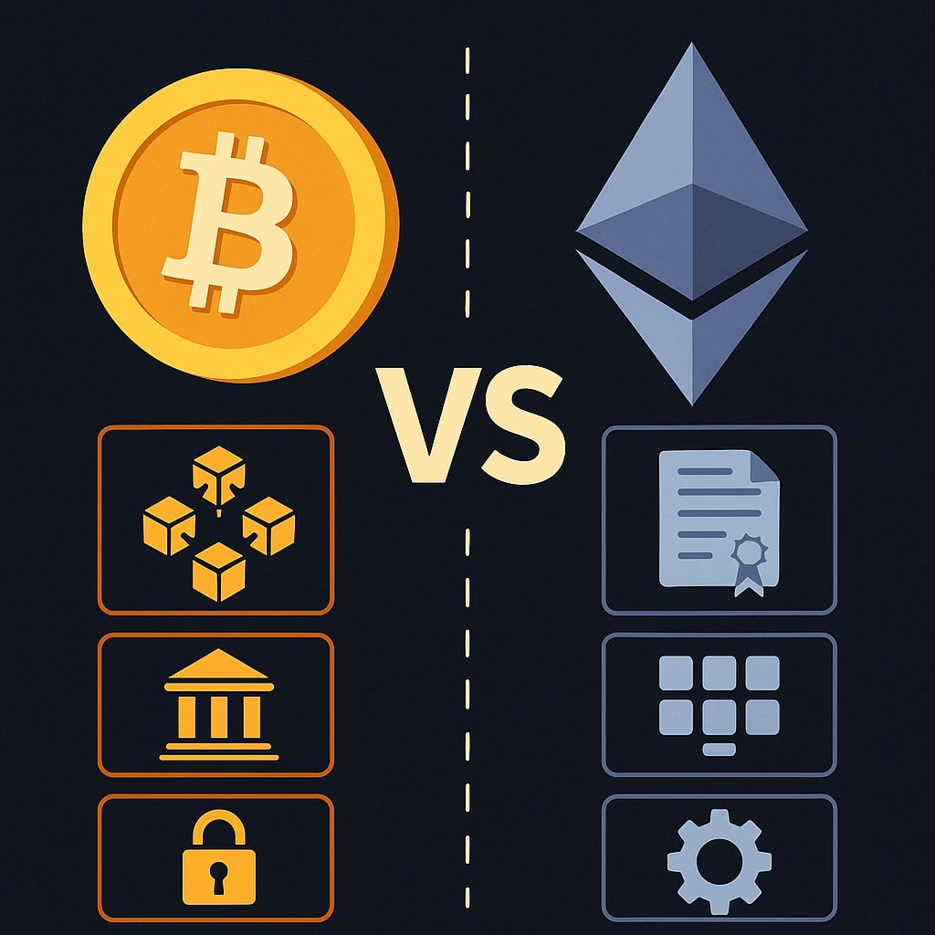 Differences Between Bitcoin and Ethereum