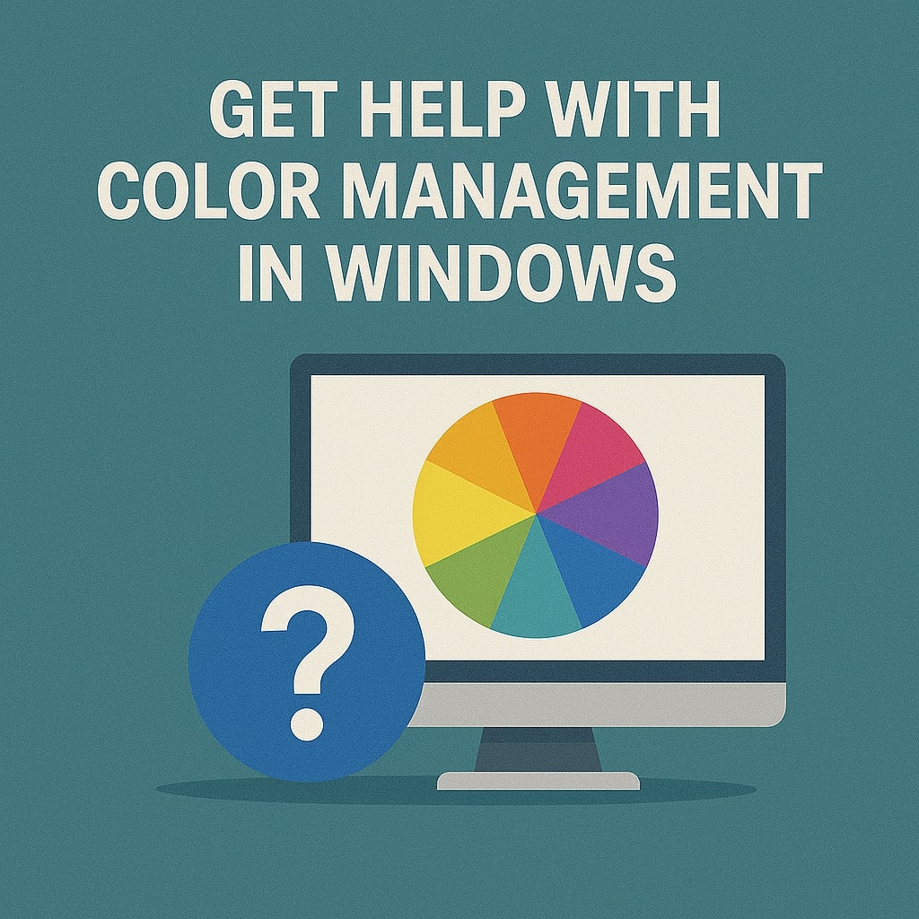 Get Help with Color Management in Windows