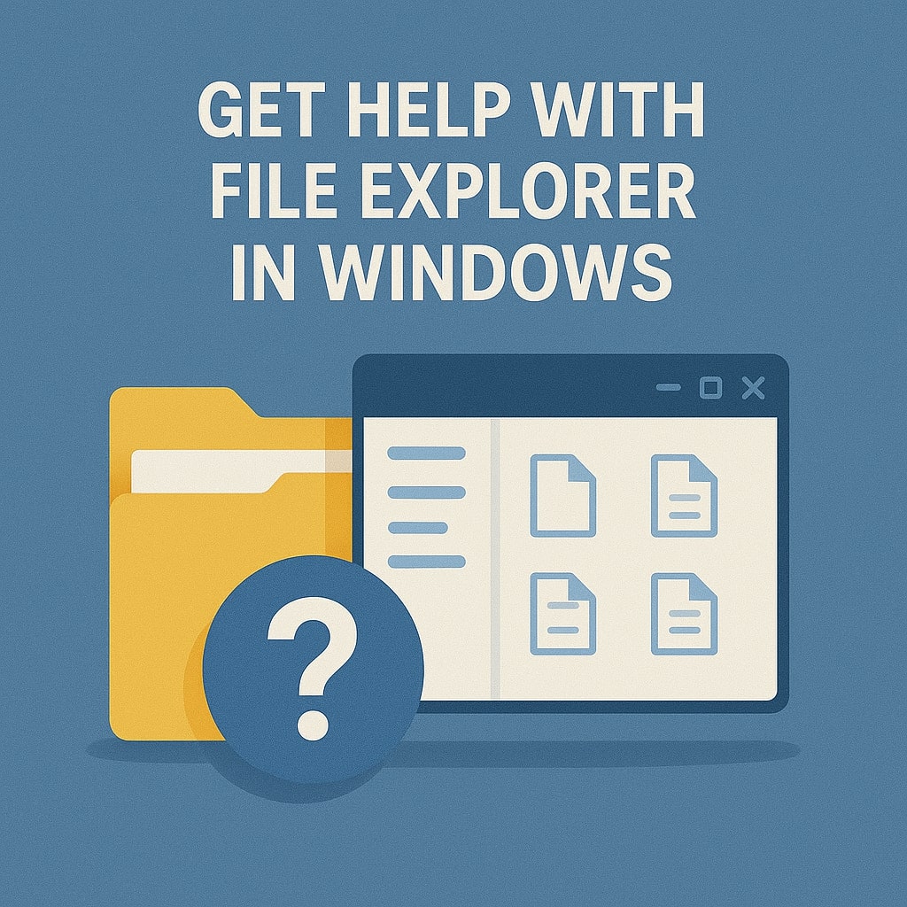 Get Help with File Explorer in Windows