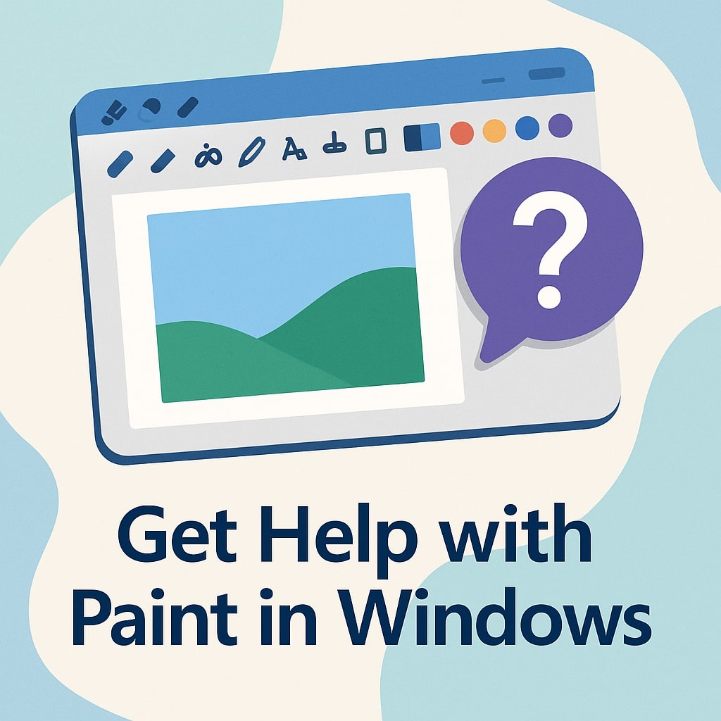 Get Help with Paint in Windows