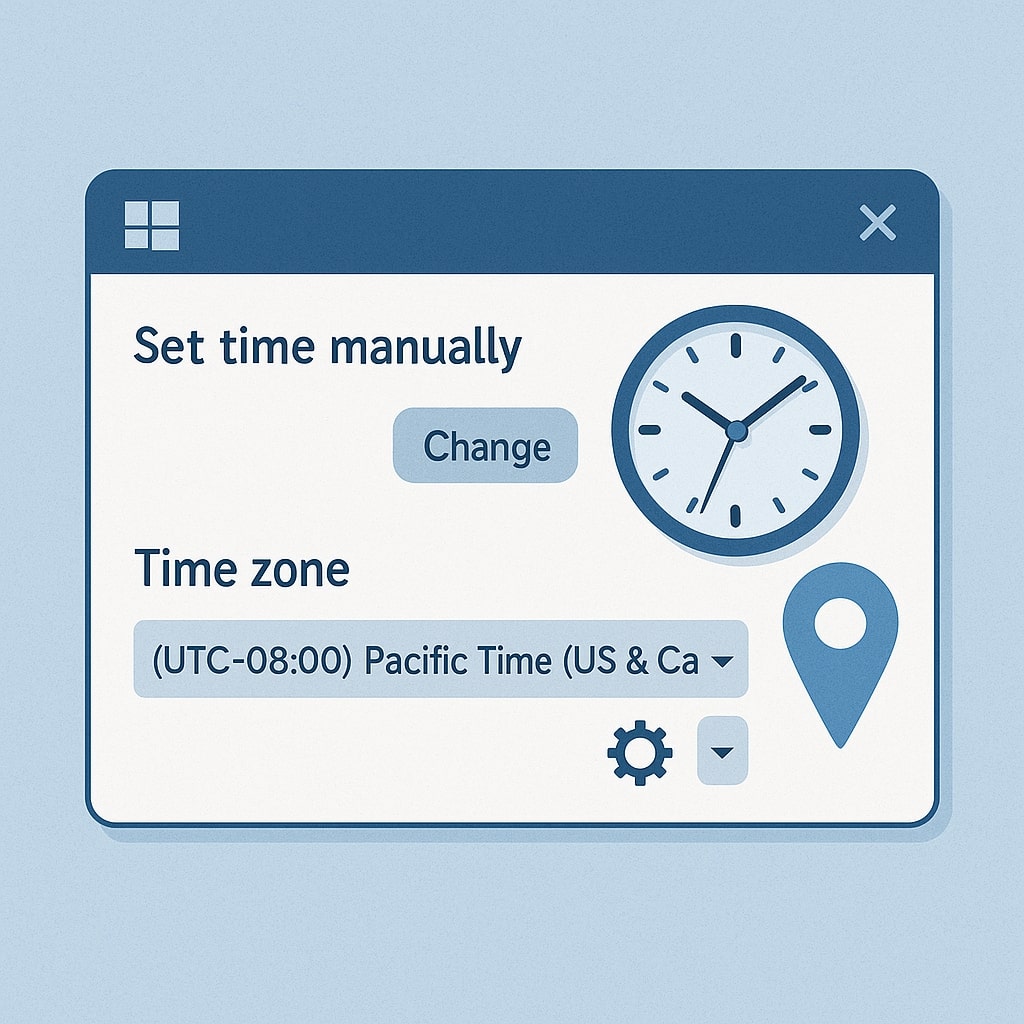 Set Your Time and Time Zone Manually Windows