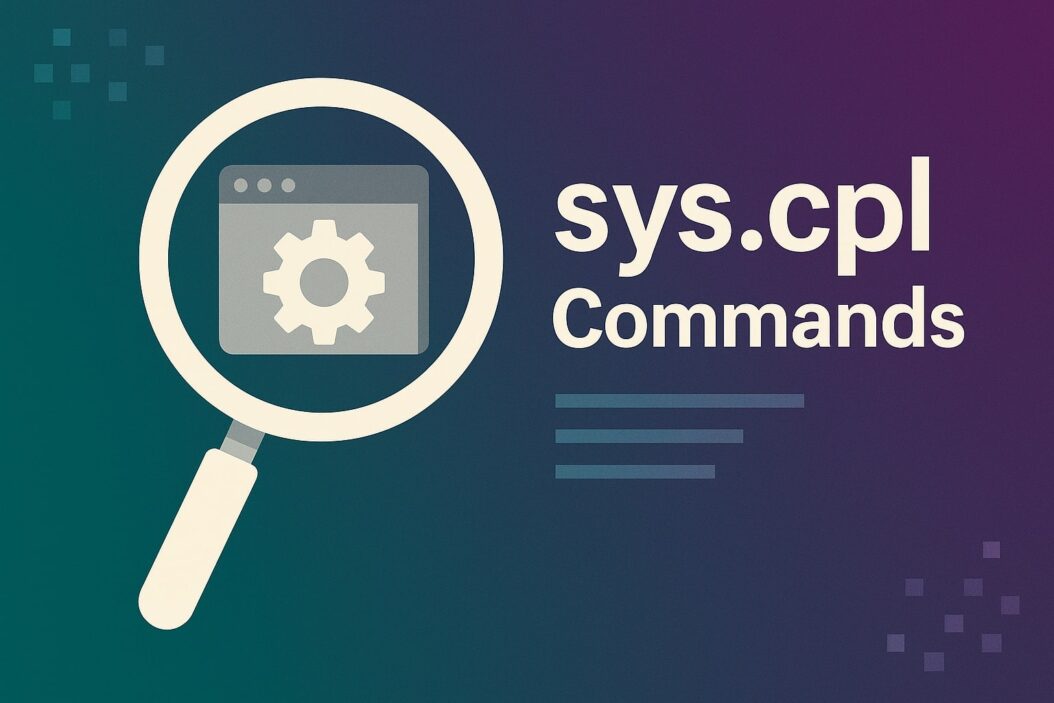 sys.cpl Commands