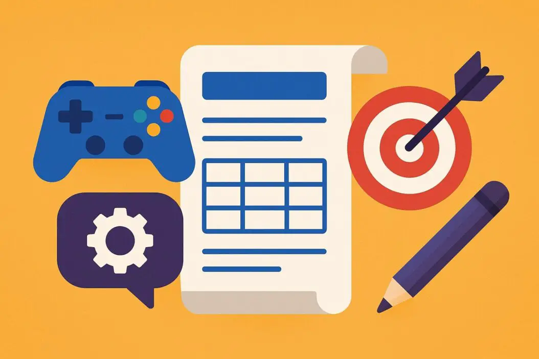 Create a Game Design Document Template