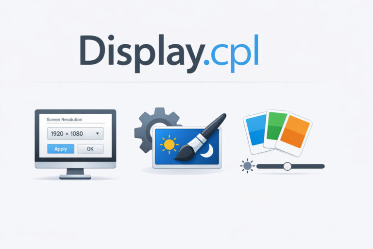 Display.cpl: How to Open and Use Windows Display Settings (2026 Guide)