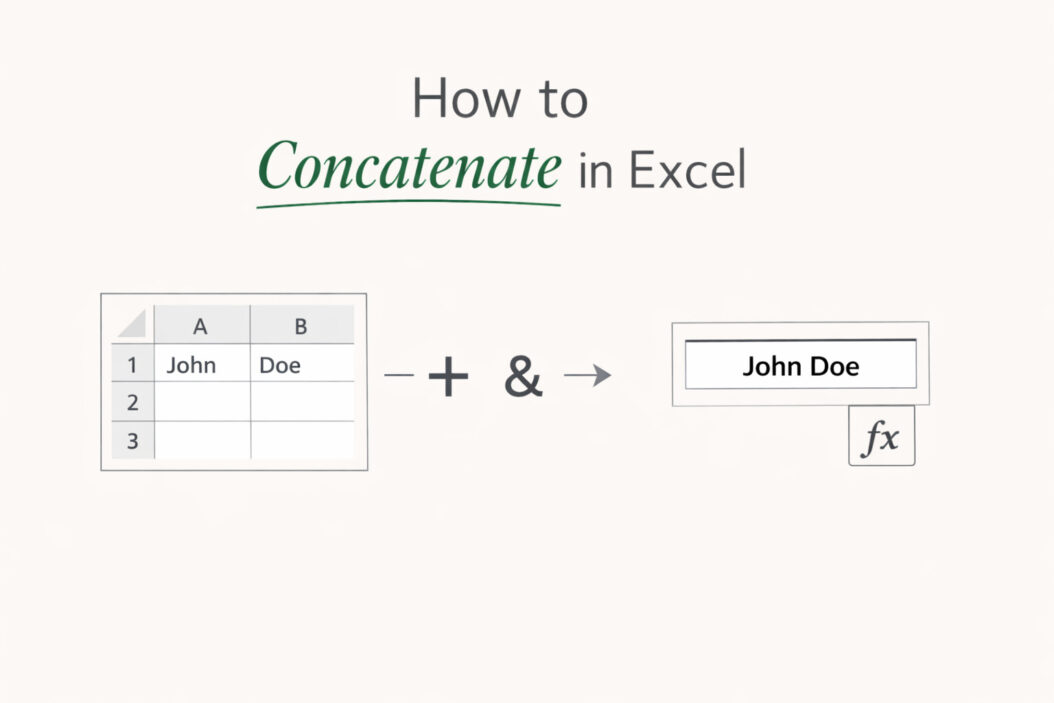 How to Concatenate in Excel