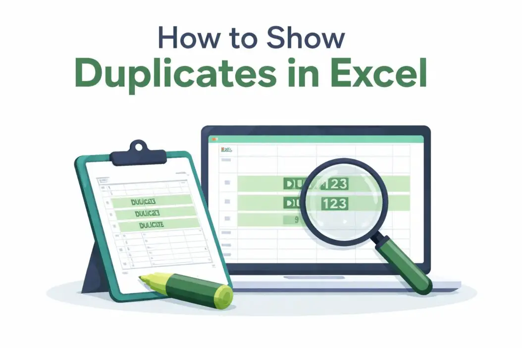 How to Show Duplicates in Excel