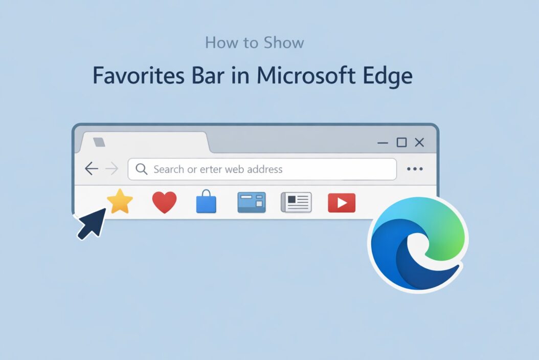 How to Show Favorites Bar in Microsoft Edge