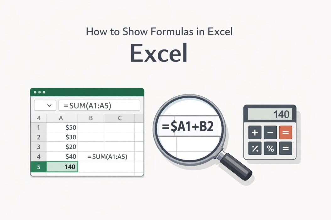 How to Show Formulas in Excel