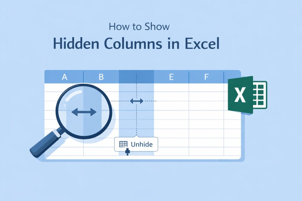 How to Show Hidden Columns in Excel
