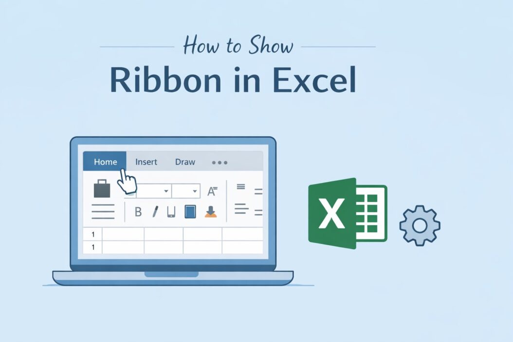 How to Show Ribbon in Excel