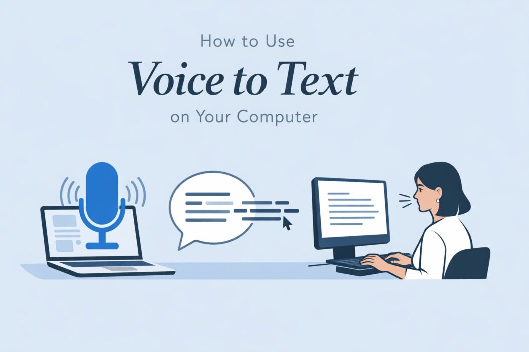 How to Use Voice to Text on Your Computer