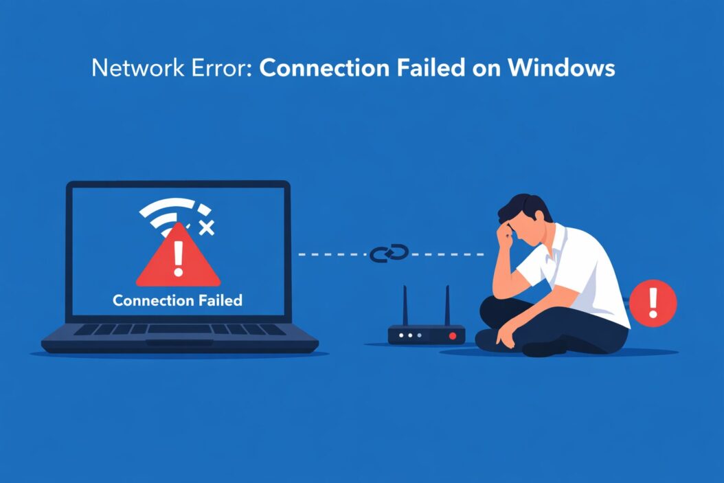 Network Error Connection Failed on Windows