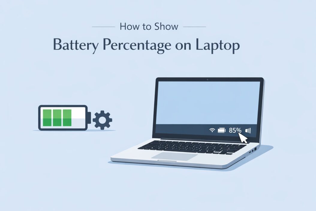 How to Show Battery Percentage on Laptop
