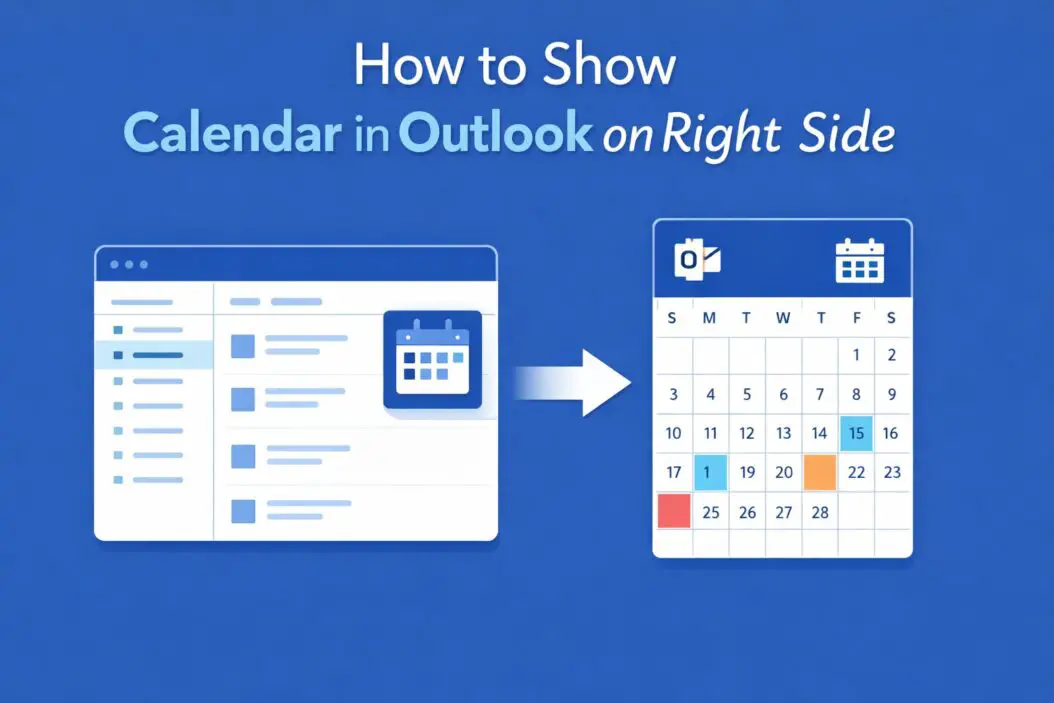 Show Calendar in Outlook on Right Side