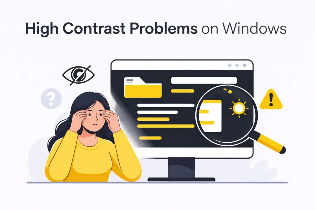 High Contrast Problems on Windows