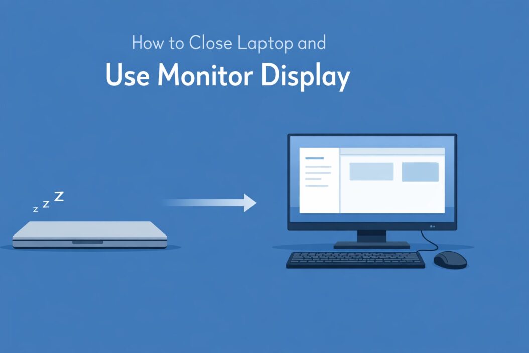How to Close Laptop and Use Monitor Display