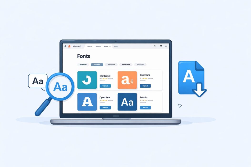 Add New Fonts from Microsoft Store on Windows