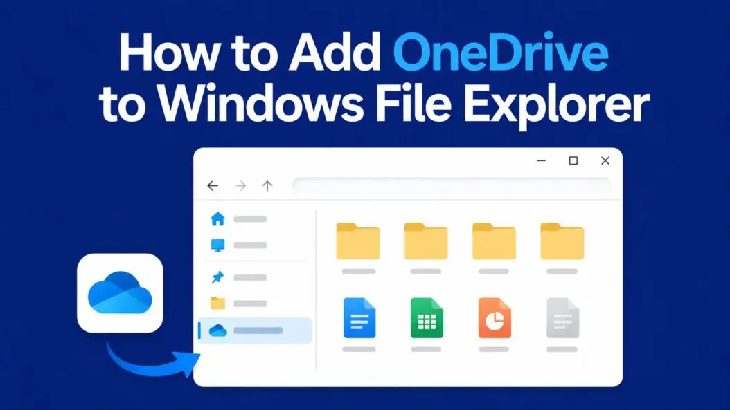 Add OneDrive to Windows File Explorer