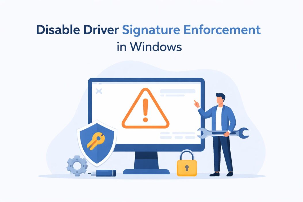 Disable Driver Signature Enforcement in Windows