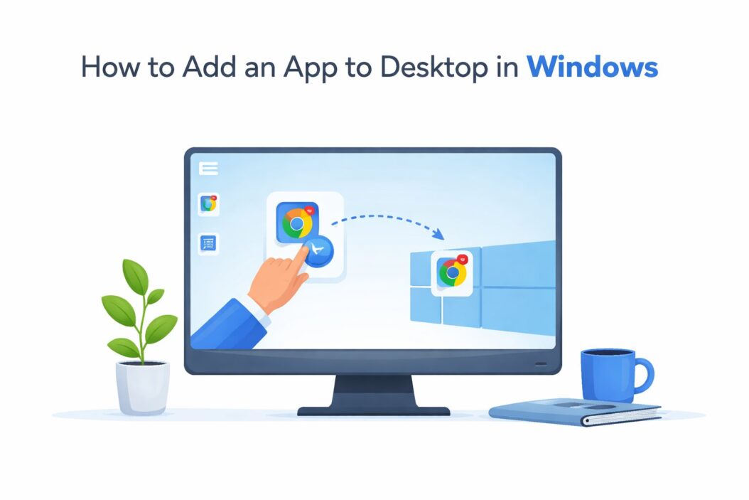 How to Add an App to Desktop in Windows