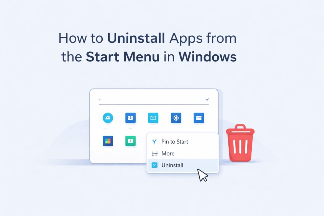 How to Uninstall Apps from the Start Menu in Windows