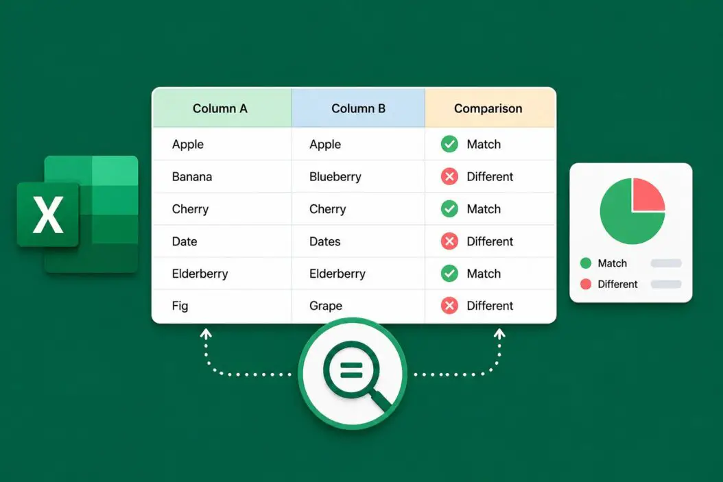 How to Compare Two Columns in Excel