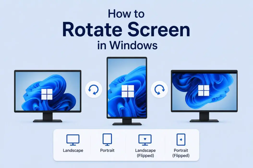How to Rotate Screen in Windows