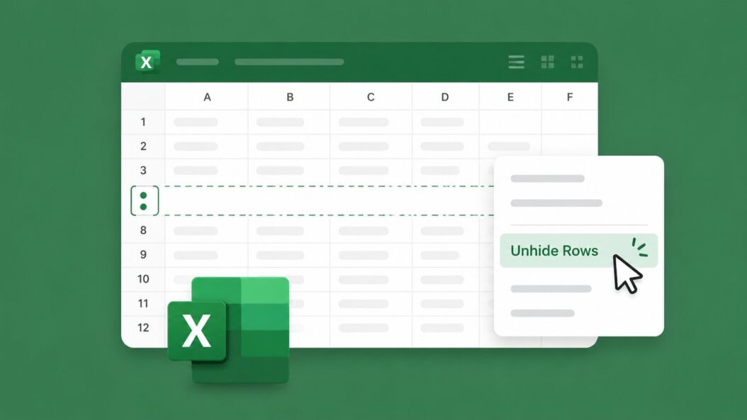 How to Unhide Rows in Excel