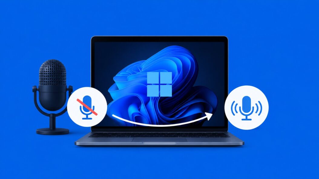 Unmute Mic in Windows
