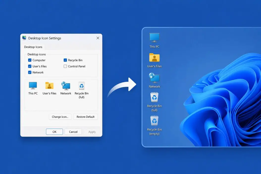 How to Restore Desktop Icons on This PC