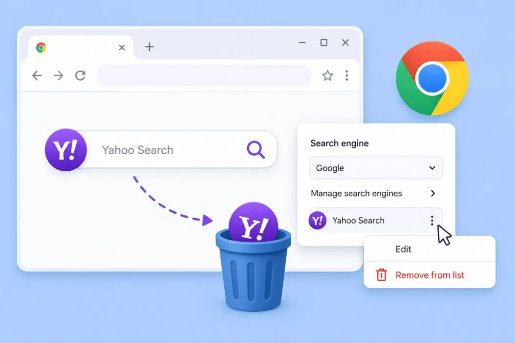 Remove Yahoo Search From Chrome
