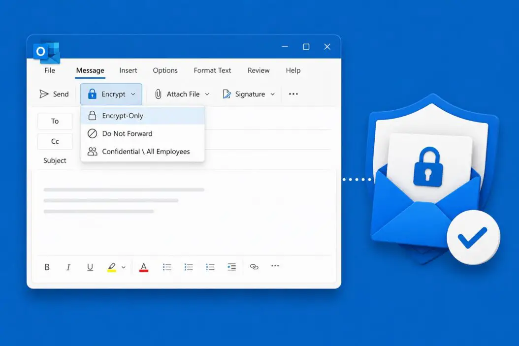 How to Send Encrypted Email in Outlook